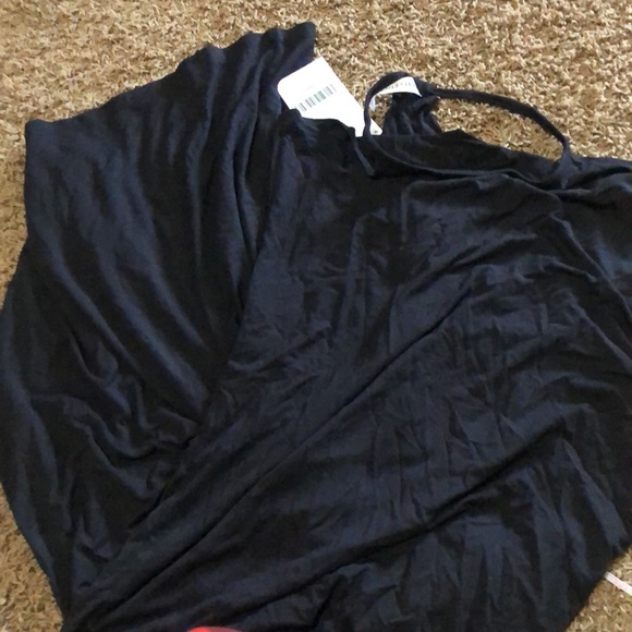 Fabletics dress black neema maxi hustle bustle jersey size small 4-6 - Picture 4 of 6